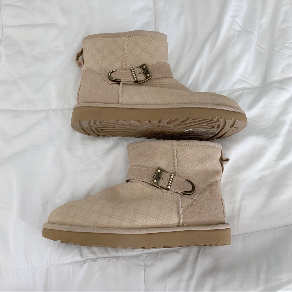 UGG boots booties with rhinestone details 7 new